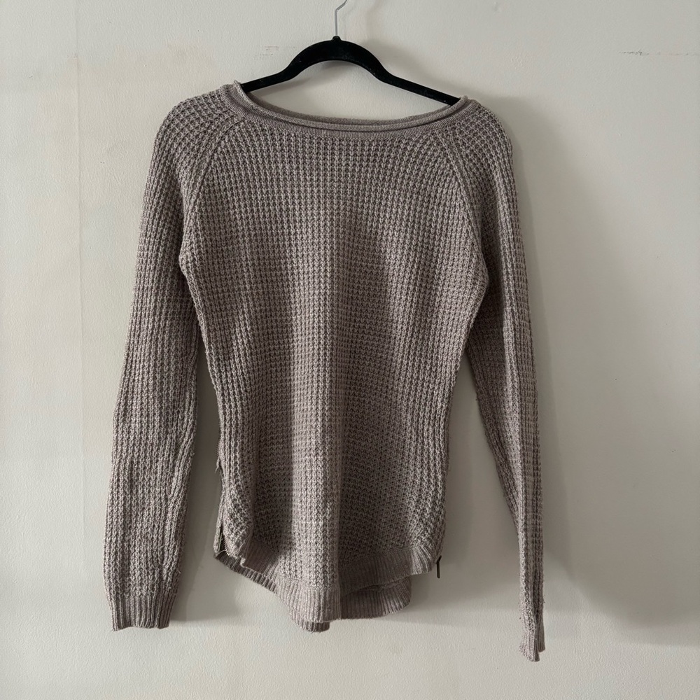 Revamped Taupe Knit Top